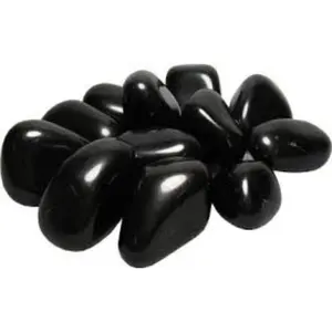 Agate noire Pierres de dégringolade de haute qualité Fournisseur de cristaux Pierres de guérison Roches Minéraux Reiki Gemmes de cristal - Product Image 1