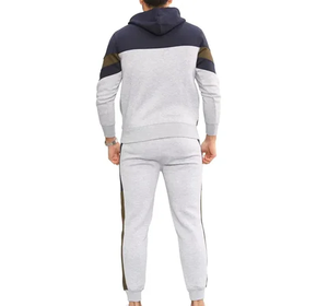 Venta caliente Sweat Suit 2 piezas personalizado Unisex Sport Jogging trajes lisos hombres al por mayor deporte personalizado Jogging Wear chándales conjunto - Product Image 4