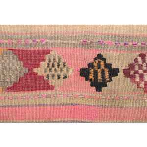 Tapis vintage 5,3 x 7,4 pieds, tapis turc marocain en laine rouge rose - Product Image 4