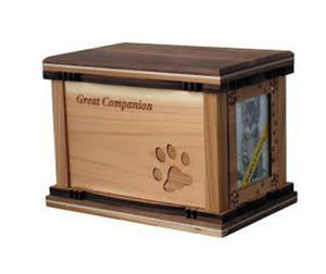 ภาชนะใส่เถ้ากระดูกสำหรับแมวและสุนัขรูปทรงโกศทำด้วยมือสไตล์อเมริกัน - Product Image 1