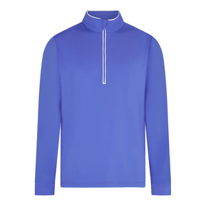 Tissu extensible 1/4 veste à manches longues à fermeture éclair, vêtements de sport OEM évacuant l'humidité veste athlétique élégante pour hommes pour une utilisation quotidienne et sportive - Product Image 4