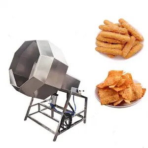 Chips snack arachide noix frites aromatisant assaisonnement machine