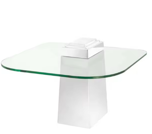 Table basse en métal à finition antique pour salon Table centrale au design martelé Matériau de haute qualité - Product Image 6