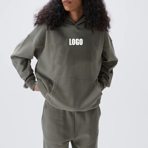 Meilleur échauffement femmes vente chaude femmes sweats à capuche surdimensionnés Streetwear Hip Hop Style polaire tissu 100% coton hiver pull Style - Product Image 4