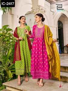 Costume Salwar indien pakistanais exclusif traditionnel pour femmes robe de style Anarkali pour femmes indiennes au prix le plus bas Kurtis - Product Image 5