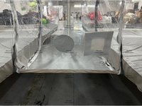 Tente de rangement gonflable doublement connectée pour voiture, en PVC transparent, abri de garage portable pour la protection du véhicule