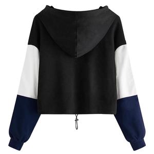 Sweat à capuche streetwear respirant personnalisé pour femmes avec col à capuche 100% coton polaire hiver - Product Image 6