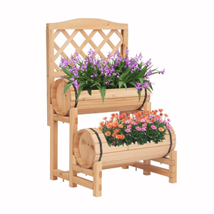 Base de maceta de madera de acacia al mejor precio para flores maceta al aire libre decoración de jardín decoración del hogar de la fábrica de Vietnam - Product Image 1