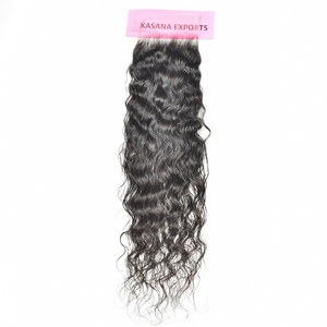 Raw 5*5 Cierre Paquetes vírgenes sin procesar 12 pulgadas Color natural Estilo ondulado Origen vietnamita Extensiones de cabello humano tejido - Product Image 2