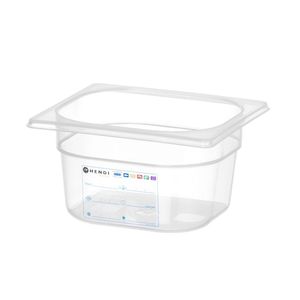 Contenitore Gastronorm 1/6 HENDI GN 1.6L Trasparente per Conservazione Alimenti 176x162x100mm - Product Image 1