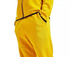 Conjunto Deportivo de Felpa 100% Algodón para Hombre, con Cremallera Completa, Transpirable, Cortavientos, para Correr - Product Image 3