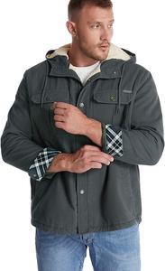 ขายส่ง 2024 แฟชั่นสไตล์คุณภาพสูงลายสก๊อตผู้ชายฤดูหนาว Flannel Zip Up แจ็คเก็ตที่กําหนดเองบุรุษแจ็คเก็ต - Product Image 4