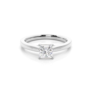 Latest Quality 0.90 Carat weight 4 Prong Setting Princess Diamond <b>Plain</b> Lab Grown Diamond for Wedding and anniversary gift - Product Image 4