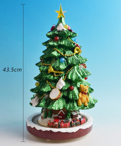 Venta caliente resina <span class=keywords><strong>pueblo</strong></span> árbol tren carillón <span class=keywords><strong>con</strong></span> luces musicales y <span class=keywords><strong>movimiento</strong></span> Navidad Shiningtree adornos para el hogar - Product Image 3