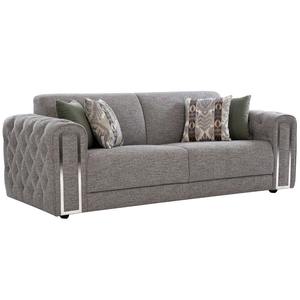 Sofá Moderno Roma de Tela de 3 Plazas, Sofá de Lujo de Tres Plazas para Sala de Estar, Sala de Espera y Proyectos Hoteleros Disponible para la Venta - Product Image 2