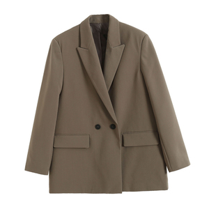 Blouson aviateur matelassé surdimensionné en cuir véritable couleur unie 2025 pour femme, doublure en coton, finition brute, manteau d'hiver - Product Image 4