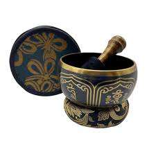 Cuenco tibetano musical de 3 pulgadas con percutor de madera y cojín, herramienta de atención plena de curación espiritual para bandejas de servicio - Product Image 3