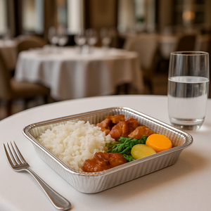Plateau de papier d'aluminium d'emballage alimentaire de qualité supérieure Récipients jetables en papier d'aluminium Solution de restauration élégante et pratique - Product Image 1