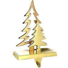 Décorations de Noël support de bas pour cheminée-crochet d'arbre d'or accessoires de Noël pour la maison manteau d'intérieur décor Vintage - Product Image 4