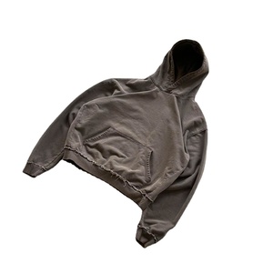 Men's Hoodies Rhinestone 100% Cotton Sweatpants and Hoodie Acid Wash <b>Set</b> Oversized Full Zip up Custom Heavyweight for Men - Product Image 2