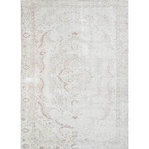 Vintage Floral Pattern <b>Wool</b> Rug Beige <b>Brown</b> Hand Knotted for Home for Living Bedroom Hallway Rectangle Puzzle Model-Pae-1268 - Product Image 1