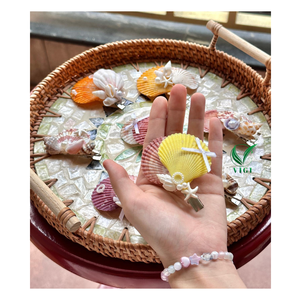 Eco Shell <b>Hair</b> <b>Barrette</b> Vietnam Natural Handmade <b>Hair</b> Clip For Girls, Beach Outfits, And Gift Boxes - Product Image 5