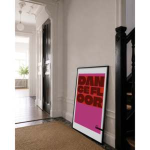 Modern Dancefloor Typography <b>Poster</b> 61x91,5 cm Abstract Pattern on Paper Material - Product Image 3