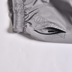 Pantalons de ski imperméables gris pour hommes en gros, taille élastique et style streetwear hip-hop ample - Product Image 4