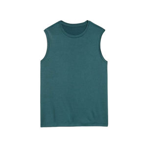 เสื้อกล้ามกีฬาคุณภาพสูงสำหรับผู้ชาย ผ้าโพลีเอสเตอร์ผสมคอตตอน เนื้อผ้านุ่ม ระบายอากาศได้ดี เป็นมิตรกับสิ่งแวดล้อม แห้งเร็ว คอกลม รับสั่งทำ - Product Image 3