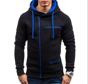 เสื้อฮู้ดผู้ชายสไตล์ใหม่มีซิปลายต่อต้านริ้วรอยมีขนาด XS - Product Image 3