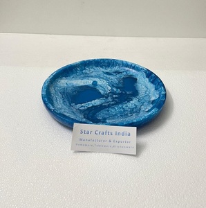 Bol à salade en résine de style américain et européen Design moderne Bol à fruits en résine de forme ronde Mélange de bol en résine vintage Meilleurs prix - Product Image 3