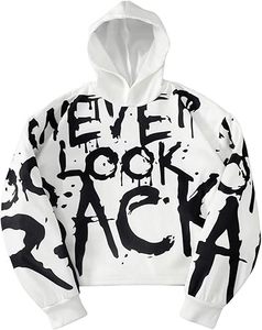Sudadera con Capucha Extra Grande con Estampado Gráfico, Estilo Vintage, Tendencia 2025 - Product Image 4