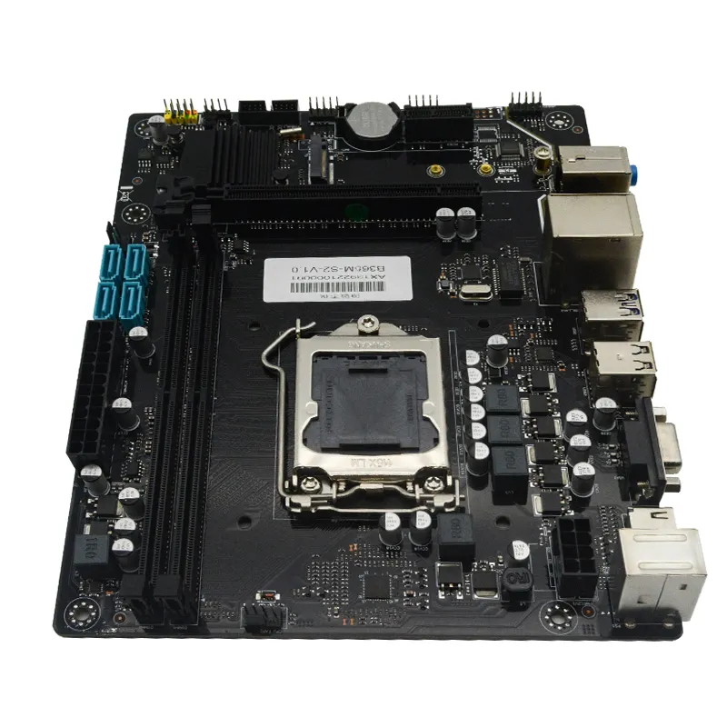 Melhores vendas LGA 1151 i7 i5 i3 M.2 RJ45 Dual DDR4 H110 Placa-mãe de computador para jogos em casa