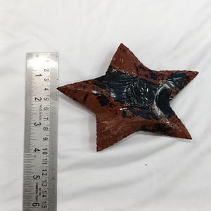 Super Qualité Acajou Obsidienne Nouveau Modèle Étoile Sculpté Reiki Art Coeur Quartz Naturel Agate Pierre Semi-Précieuse Artisanat - Product Image 4