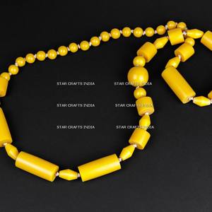 สร้อยคอแฟนซีสั้นทำด้วยมือทำด้วยมือทำด้วยมือทำด้วยมือสุดหรูสร้อยคอลูกปัดสีส้มแบบหนาสร้อยคอเรซินหลายแบบ - Product Image 5