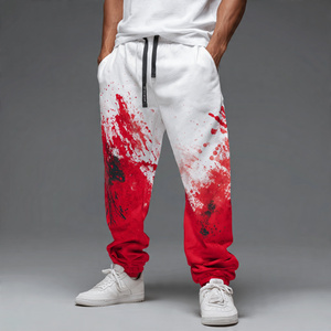 Pantalons de survêtement imprimés pour jogging urbain, pantalon large en molleton pour homme, pantalon de pyjama pour homme, molleton épais pour homme, pantalon de survêtement à sublimation pour homme - Product Image 1