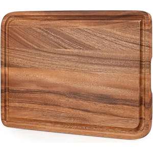 La mejor tabla de cortar de madera, tabla de cortar de cocina con mango, tabla de cortar gruesa de Square n Circle del exportador indio - Product Image 4