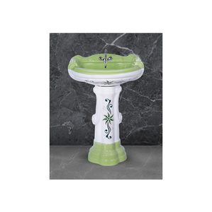 Nouveau Dernier Stock Arrivée de Top Qualité Personnalisé Unique Designer Lavabo à la Main avec Piédestal pour l'Utilisation de la Salle de Bains - Product Image 1
