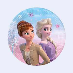Platos Desechables Frozen de 19.5 cm, 6 Piezas, Vajilla para Fiestas Infantiles, Celebración de Cumpleaños - Product Image 1