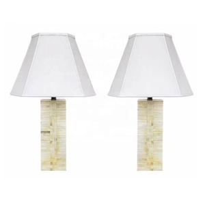 โคมไฟตั้งโต๊ะรูปกระดูกที่หรูหราพร้อมลวดลายกระเบื้องโคมไฟข้างเตียงไฟฟ้าที่สวยงามโคมไฟตั้งโต๊ะข้างเตียงมีสไตล์สำหรับตกแต่งบ้าน - Product Image 2