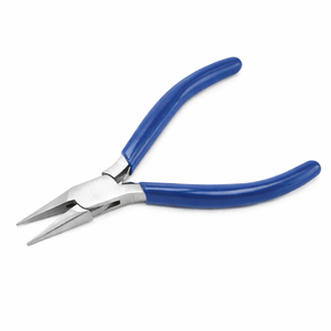 Alicates de punta de cadena de 5 pulgadas de alta calidad, de acero inoxidable, tamaño personalizable, herramienta de mandíbula lisa de precisión para envolver alambres y proyectos de bricolaje. - Product Image 5