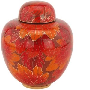 Nouvelle urne commémorative traditionnelle en métal de crémation pour hommes et femmes adultes stockage de cendres humaines - Product Image 3