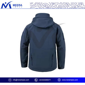 2025 veste SoftShell personnalisée pour hommes pour l'hiver imperméable coupe-vent respirant pour la randonnée en plein air léger col montant impression avant - Product Image 3