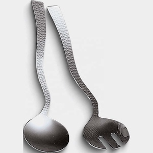 Royal Design ชุดเสิร์ฟสลัดชุบเงินทำจากสเตนเลสชุบเงินสำหรับงานแต่งงาน - Product Image 1