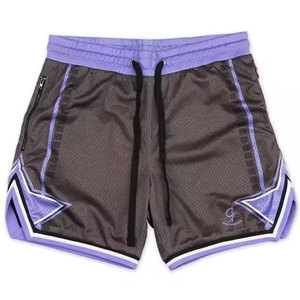 Recién llegado, pantalones cortos de baloncesto estampados para hombre, pantalones cortos de baloncesto elegantes de poliéster 100% para personalizar su propio logotipo de marca - Product Image 1