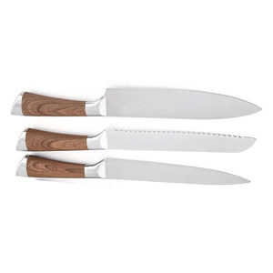 Ensemble de couteaux de cuisine en acier inoxydable 6 pièces de haute qualité avec lame faite à la main cadeau de manche en bois pour elle - Product Image 4