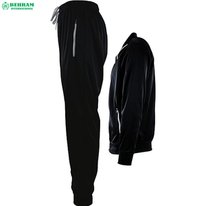 Unisex Custom 100% Cotton Eco-Friendly Breathable Gym Sweat Suit Winter Fitness Hoodies Tracksuit Logo XL Size for Jogging - Product Image 3