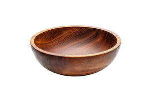 Bol à salade jetable en bois écologique personnalisable en gros, pour le camping, les fêtes, design moderne, artisanal, naturel - Product Image 3