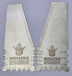 Jauges de bracelet en or réglables en acier inoxydable pour outils et équipements de bijoux - Product Image 3