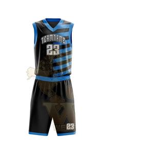 Conjunto de camisetas de baloncesto de talla XXS para hombre, uniformes deportivos impresos, logotipo personalizado, ropa de baloncesto con impresión de película por sublimación OEM - Product Image 1